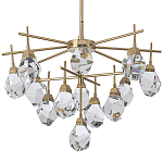 Люстра с хрустальными плафонами Esme Crystal Brass Chandelier варинант исполнения - 1 | Loft Concept в Сочи