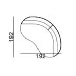 Двухместный диван Calypso варинант исполнения - 5 | Loft Concept в Сочи