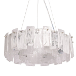 Люстра круглая с подвесными прямоугольными пластинами из стекла Glacier Panels варинант исполнения - 1 | Loft Concept в Сочи