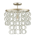 Потолочный светильник с каскадом из круглых декоративных колец Waterfall from the Rings варинант исполнения - 2 | Loft Concept в Сочи