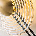 Бра с янтарным стеклянным диском и золотистыми акцентами Savio Glass Disc варинант исполнения - 6 | Loft Concept в Сочи