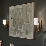  Бра с прямоугольным черным основанием и белым матовым цилиндрическим плафоном Kichler варинант исполнения - 15 | Loft Concept в Сочи