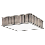 Потолочный светильник квадратный с гофрированным абажуром цвета графит Millennium варинант исполнения - 2 | Loft Concept в Сочи