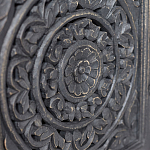 Деревянная ТВ-тумба из массива манго с резьбой Essua Grey Mango TV stand варинант исполнения - 2 | Loft Concept в Сочи