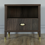 Прикроватная тумбочка с полкой Elsa Dreams Walnut  варинант исполнения - 5 | Loft Concept в Сочи