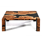 Кофейный Стол River in Autumn Elm Resin Coffee Table варинант исполнения - 1 | Loft Concept в Сочи