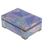 Шкатулка из натурального камня лазурит и чароит Stone Casket варинант исполнения - 4 | Loft Concept в Сочи