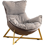 Кресло с принтом "гусиная лапка" PIED DE POULE Armchair варинант исполнения - 1 | Loft Concept в Сочи