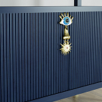 Стеллаж со стеклянными полками Elsa Dreams Blue варинант исполнения - 8 | Loft Concept в Сочи