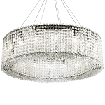 Круглая люстра с хрустальными подвесками хром Crystal Art Chrome Chandelier 16 варинант исполнения - 1 | Loft Concept в Сочи