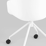 Офисное кресло из пластика с мягким сиденьем Eggshell Grey варинант исполнения - 8 | Loft Concept в Сочи