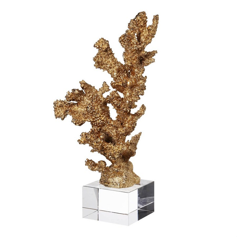 Статуэтка Broken Coral Золотой Прозрачный Статуэтка Broken Coral Золотой Прозрачный в Сочи | Loft Concept