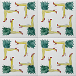 Плитка дизайнерская с рисунком Пина Колада варинант исполнения - 1 | Loft Concept в Сочи