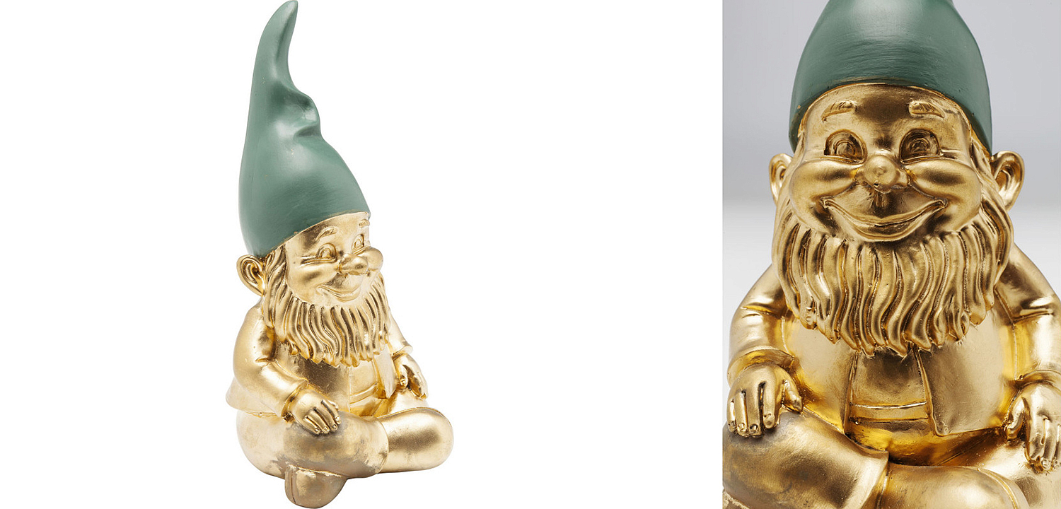 Статуэтка Golden Sitting Gnome Статуэтка Golden Sitting Gnome - Loft-Concept в Сочи