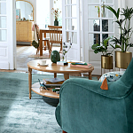 Кресло велюровое горчичного цвета Diaspro Mustard Armchair варинант исполнения - 8 | Loft Concept в Сочи