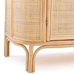 Длинный комод из ротанга с дверцами и ящиками Simone Rattan Chest of Drawers варинант исполнения - 7 | Loft Concept в Сочи