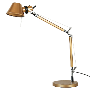 Настольная лампа золотого цвета Artemide