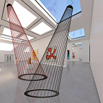 Подвесной светильник из металла Rays of Light варинант исполнения - 3 | Loft Concept в Сочи