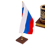 Настольный письменный набор с часами из природного камня обсидиана Royal Set варинант исполнения - 7 | Loft Concept в Сочи