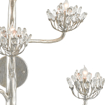Бра серебряное в виде растения Silver Flower Glade варинант исполнения - 1 | Loft Concept в Сочи