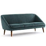 Трехместный диван с обивкой из велюра Belanger Sofa варинант исполнения - 2 | Loft Concept в Сочи