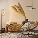 Чехол на подушку с узором в этно-стиле Blue Ikat варинант исполнения - 7 | Loft Concept в Сочи