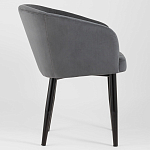 Мягкое кресло на металлических ножках Shaggy Dark Grey варинант исполнения - 2 | Loft Concept в Сочи