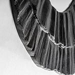 Зеркало в фактурной черной раме в современном стиле Black Maelstrom варинант исполнения - 2 | Loft Concept в Сочи