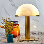 Настольная лампа c абажуром в форме купола из натурального камня  Heavenly Harmony варинант исполнения - 3 | Loft Concept в Сочи