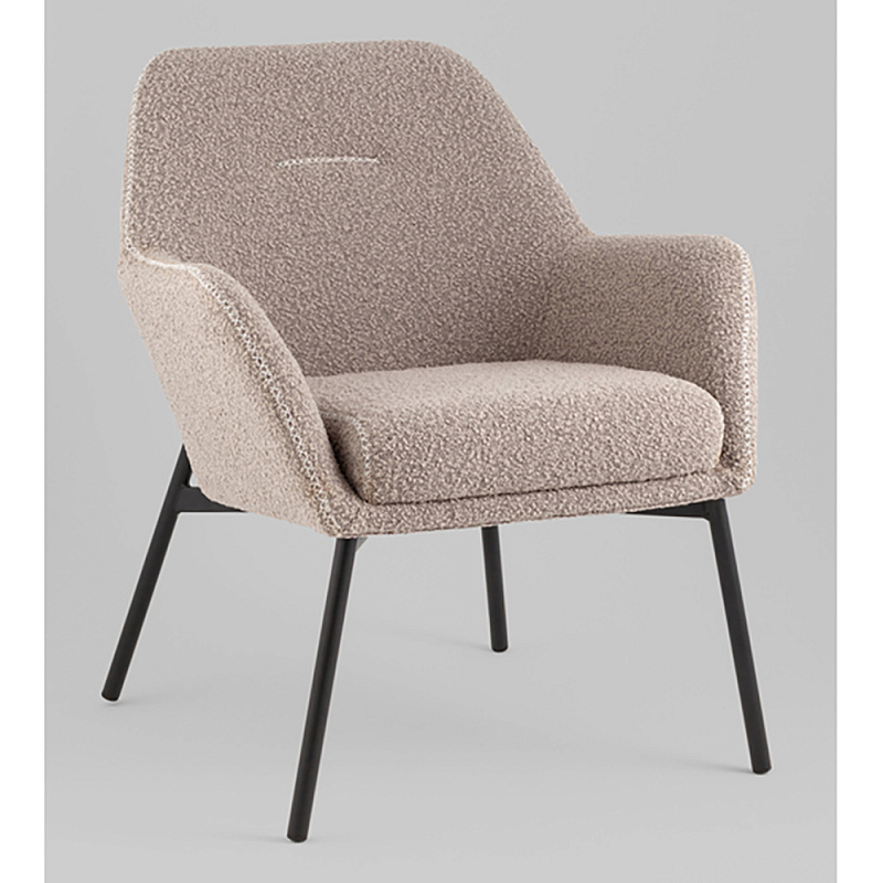 Кресло лаунж Joaquin серый Капучино  Черный в Сочи | Loft Concept 