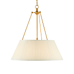 Подвесной светильник светодиодный с фактурным тканевым конусообразным абажуром White Fabric Lampshade варинант исполнения - 1 | Loft Concept в Сочи