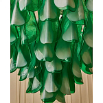 Люстра из стеклянных зеленых лепестков Petalled Illuminator варинант исполнения - 6 | Loft Concept в Сочи