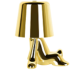 Настольная лампа фигурная золотого цвета с гладким абажуром Высота 17 см Sophia варинант исполнения - 4 | Loft Concept в Сочи