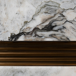 Тумба под телевизор с мраморной столешницей Uniqueness Marble варинант исполнения - 4 | Loft Concept в Сочи