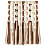 Дизайнерский Декор на стену с кисточками из хлопковых нитей wall panel Thread brushes варинант исполнения - 4 | Loft Concept в Сочи