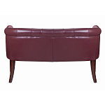 Диван из натуральной кожи на 4-х деревянных ножках из массива бука Chloe Leather Seating vine варинант исполнения - 3 | Loft Concept в Сочи