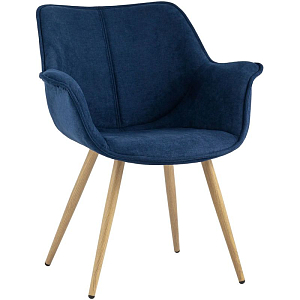Стул Mason Chair Синий Ножки светлое дерево