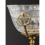 Чаша из рельефного стекла прозрачного цвета на бронзовой подставке Eden Garden варинант исполнения - 5 | Loft Concept в Сочи