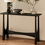 Консоль деревянная чёрная Black Tanner варинант исполнения - 4 | Loft Concept в Сочи