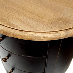 Комод маленький круглый c 3-мя ящиками и состаренным эффектом Vintage варинант исполнения - 2 | Loft Concept в Сочи