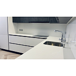 Угловой кухонный гарнитур Жемчужный белый Серый Clarke Kitchen Set White Grey варинант исполнения - 8 | Loft Concept в Сочи