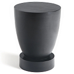 Приставной столик из массива манго Tom-tom Black варинант исполнения - 1 | Loft Concept в Сочи