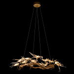 Люстра подвесная с прозрачными стеклянными птичками на ветвях Диаметр 100 см Serip Voa варинант исполнения - 3 | Loft Concept в Сочи