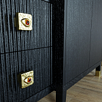 Большой шкаф с витриной Elsa Dreams Black варинант исполнения - 6 | Loft Concept в Сочи