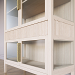 Витрина Primo со стеклянными фасадами и 2 ящиками Светлый дуб варинант исполнения - 5 | Loft Concept в Сочи