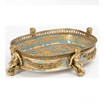 Чаша с орнаментом на ножках в виде бронзовых ангелов Eden Garden варинант исполнения - 2 | Loft Concept в Сочи