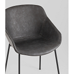 Стул Ashby экокожа серый варинант исполнения - 3 | Loft Concept в Сочи