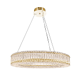 Люстра подвесная круглая из прозрачного хрусталя с золотым корпусом Selfsufficient варинант исполнения - 6 | Loft Concept в Сочи