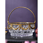 Корзиночка из прозрачного стекла с бронзовой ручкой Eden Garden варинант исполнения - 4 | Loft Concept в Сочи