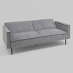 Диван современный вельветовый прямой Worcester Серый варинант исполнения - 4 | Loft Concept в Сочи